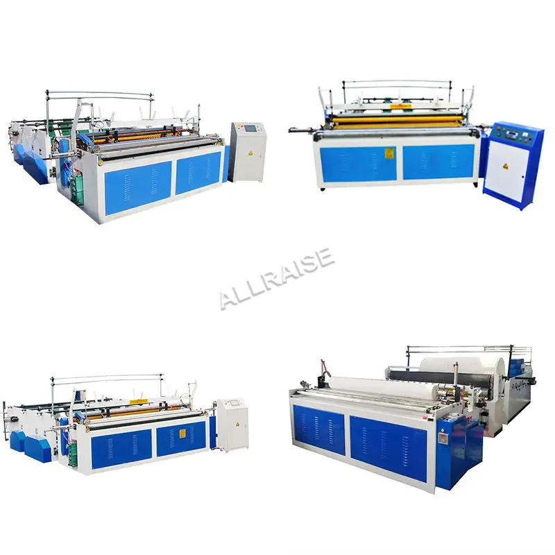 Automatic Toilet Tissue Paper Making Machine Toilet Tissue Roll Rewinding Perforating Production Line Kitchen Towel Machinery