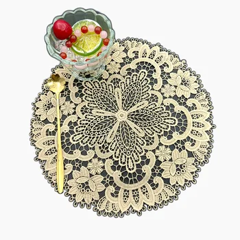 Lace dining mat vase coffee table mat  home textile pillow sofa accessories lace ins style