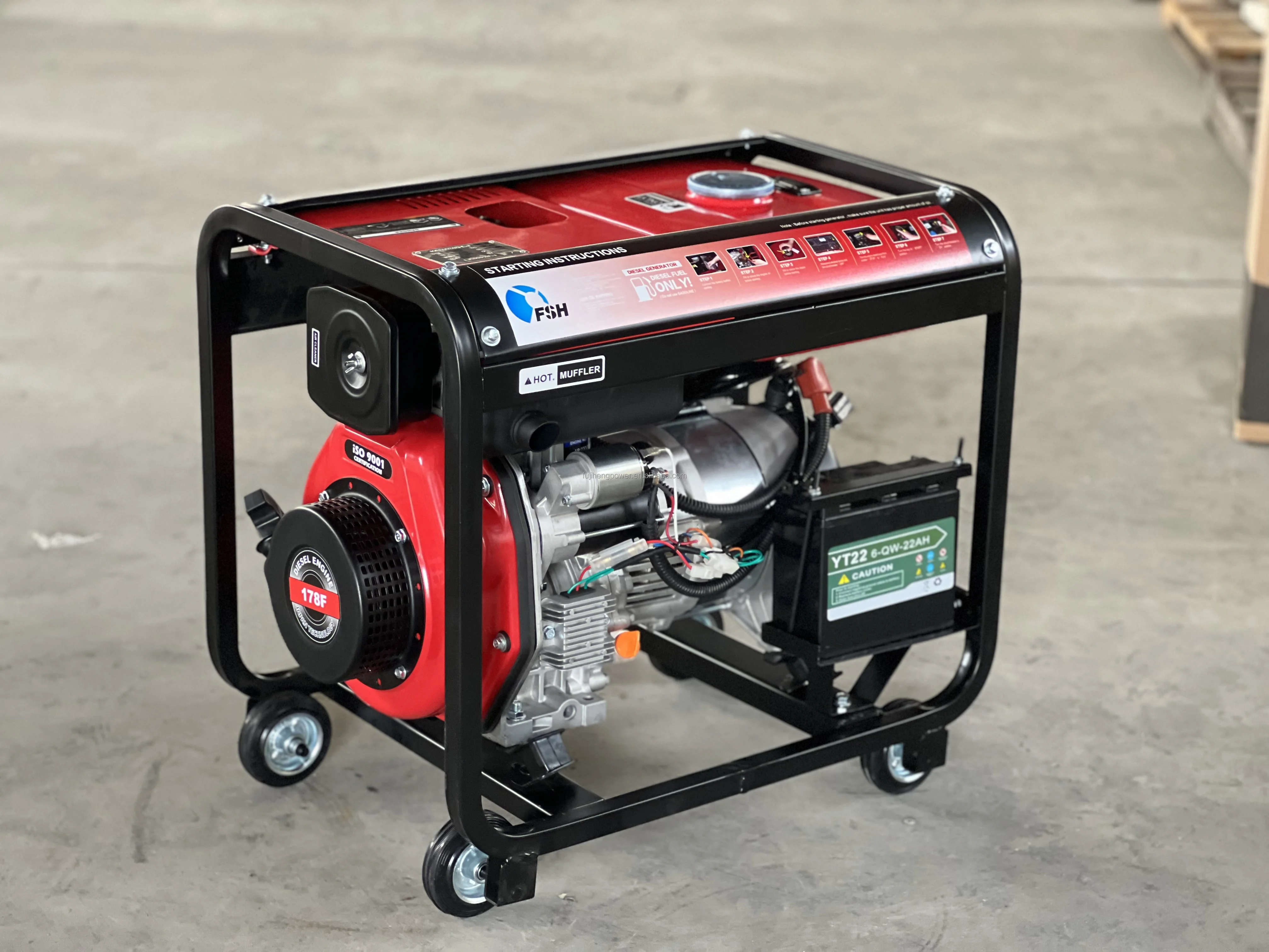 Diesel Welding Generator 3phase 5kva Kama Engine Welding Machine - Buy ...