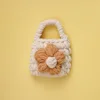 Brown flower rice bag