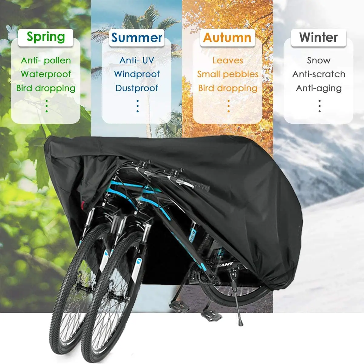 Waterproof Bicycle Cover Outdoor Rain/Sun Dustproof Protector For Mountain Bike