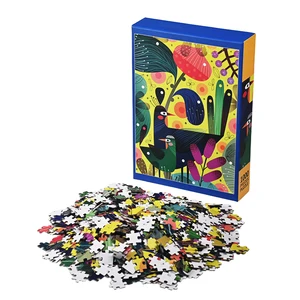 Factory Designs 1,000 Paper Jigsaw Puzzles Custom Printed Cartoon Toys Jigsaw Puzzle for Children Aged 14 and Above