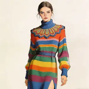 Custom Crocheted Sweater Supplier ODM with Logo Fast Lead Time Thin Chinese Style Wool/Cotton/Acrylic Options