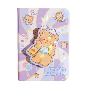 2026 A6 Pinch and Squeeze  Cute Soft Touch Notebook Cartoon  Journal Diary  PU Leather  Notebook for Students