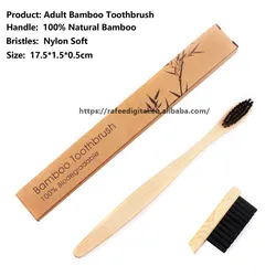 OEM 100% биоразлагаемая бамбуковая зубная щетка без бисфенола