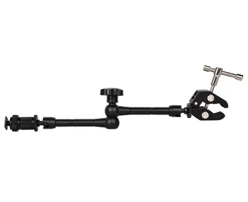 Kaliou J023 Large Crab Clamp with Black Aluminium Alloy UNC 1/4 and 3/8 Screw Hole for Magic Arm Photo Studio Accessories product image