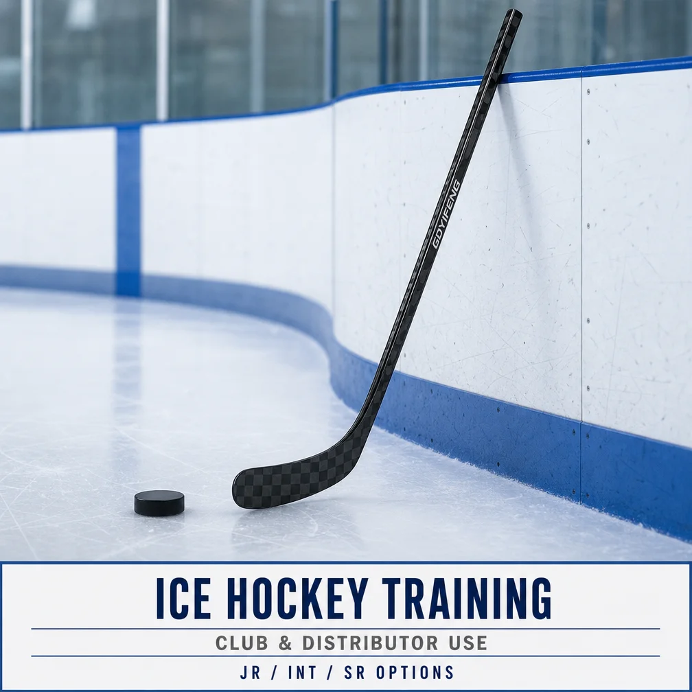 Premium 12K Carbon Fiber Ice Hockey Stick Instant Blade Response Senior Youth Pro Stock One Piece Composite Material
