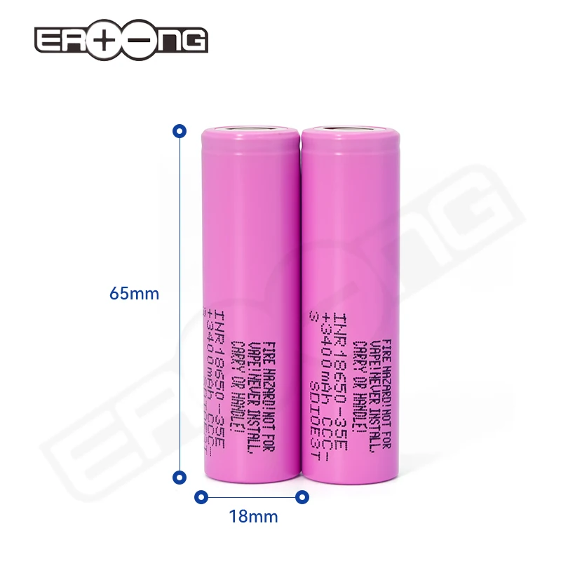 Batterie de vélo électrique 35E INR18650-35E 3500mah Batteries lithium-ion  18650 Batterie Li-ion