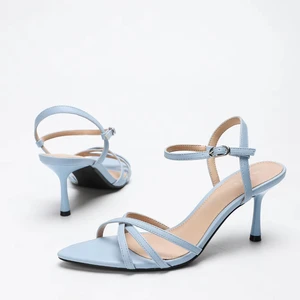 Elegant Stiletto Heels Open Toe Women's High Heels Cross Design Outdoor Sandals for Summer High Heel Women's Sandals