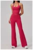 Set reggiseno U e leggings a campana rosso