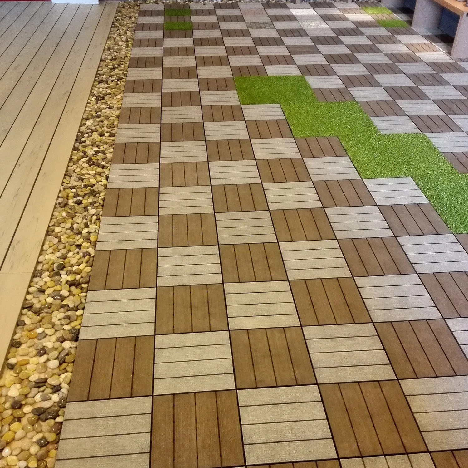 Пластиковая травяная настиловая плитка с блокировкой пластиковой основы XF-C038