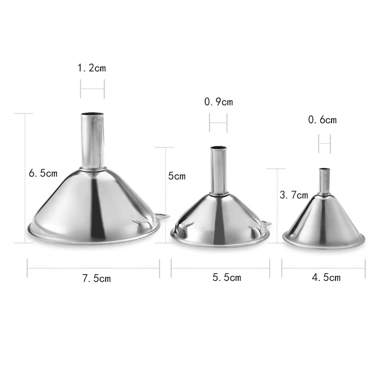 Details about   5 PACK Stainless Steel Kitchen Filling Liquor Oil Bottle Mini Funnel Small Mouth 