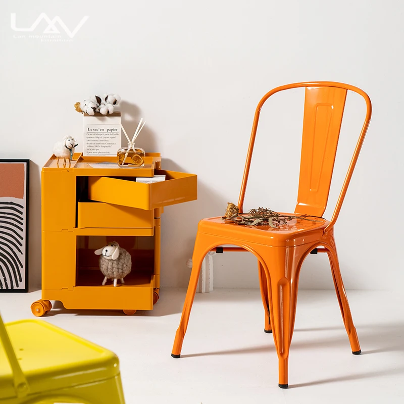 LOT 8 CHAISES MEDAILLON DE STYLE INDUSTRIEL - PROMO -20
