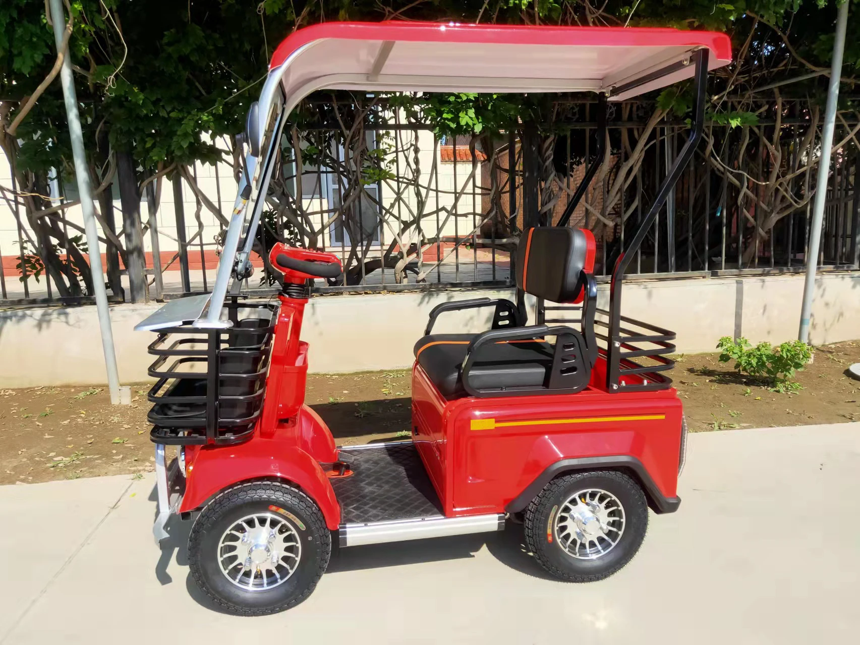 High Quality 800w 60v Long Range Electric Golf Cart 14 Inch Family