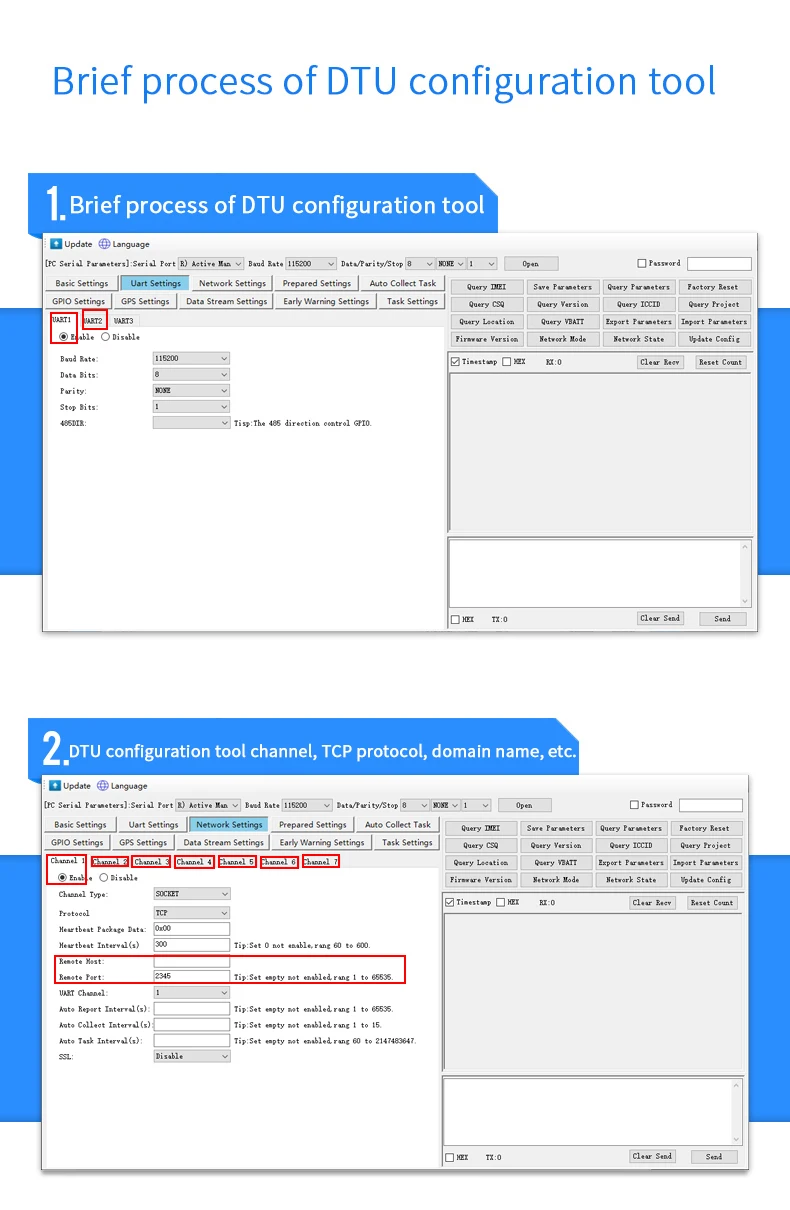 Wireless Data Transmission DTU 4G Gsm RTU MQTT Protocol