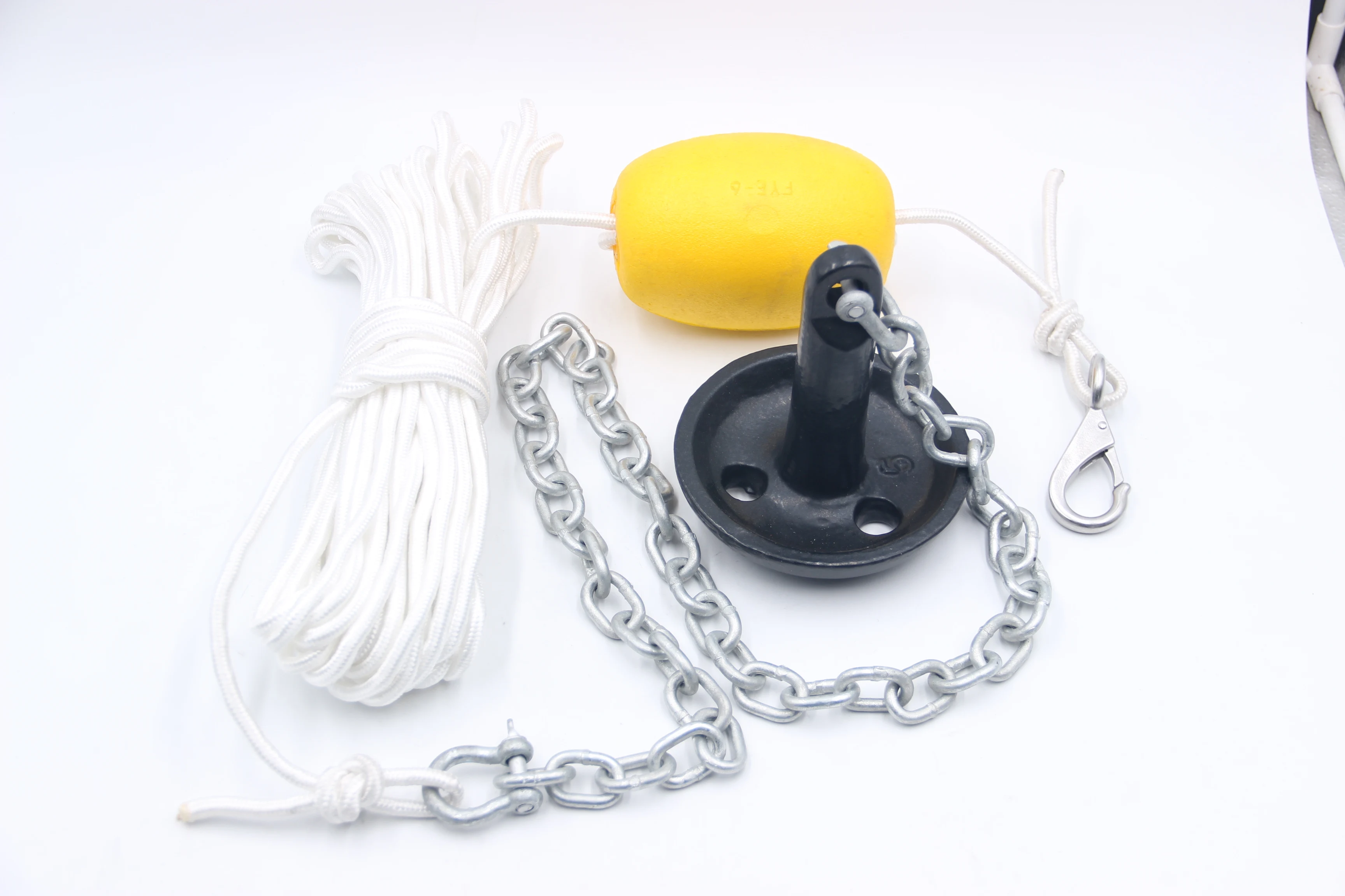 Hot Dip Galvanized Folding Anchor Kit Boat Accessories with Mushroom Anchor for Secure Mooring