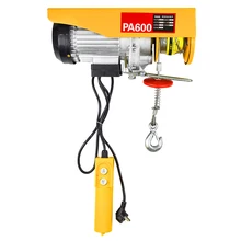 Factory direct supply PA500 PA600 PA800 PA1000 remote control electric winch Mini small PA Electric Motor Wire Rope Lift hoist