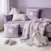 Manta de felpa personalizada, almohada, pantuflas