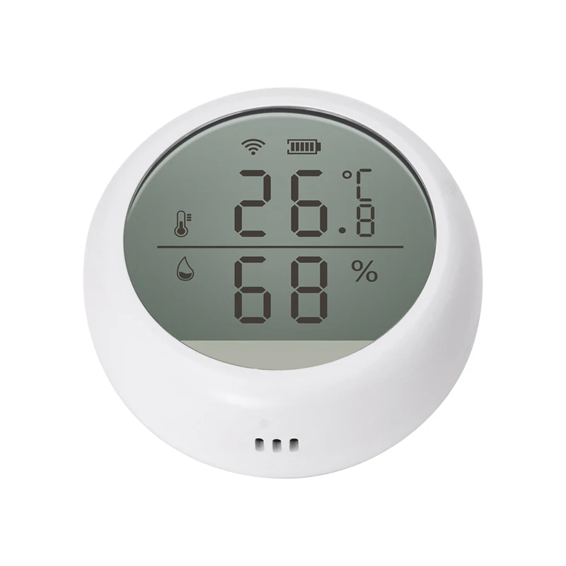 Tuya WIFI Temperature And Humidity Sensor Indoor Hygrometer Thermometer With LCD Display Support Alexa Google Assistant