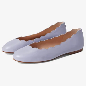 High End Beautiful Ladies Party Shoes Flats Women Cow Leather Luxury Flat Shoes