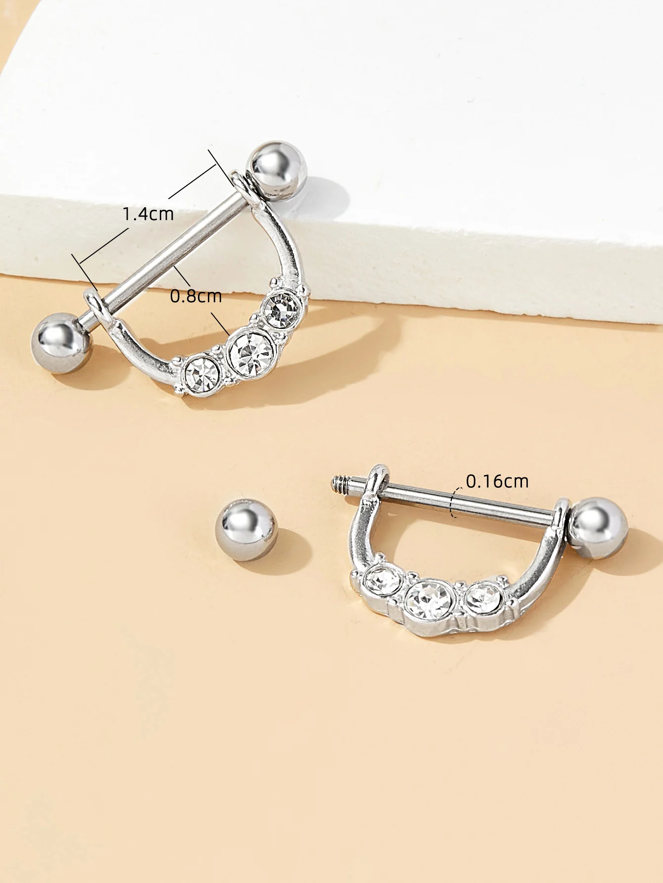 Hot Sale Anti Allergy Surgical Steel Barbell Nipple Piercing Jewelry