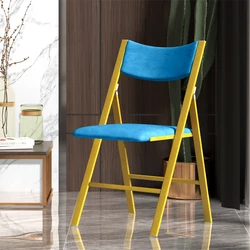 Портативный ультра-тонкий складной фланелевый стул модный дизайн стабильный обеденный стул как для офиса, так и для домашнего использования простое сиденье
