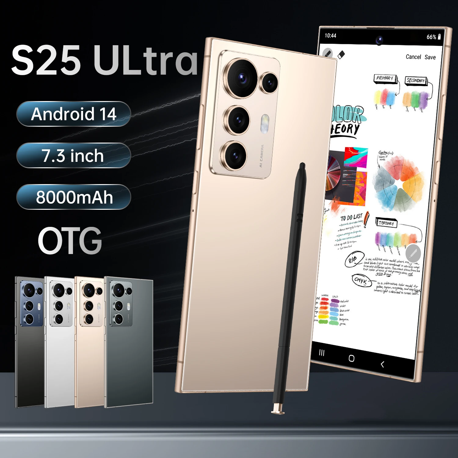 C25+ ULTRA Smartphone - 7.3 Inch HD Display, Dual SIM LTE