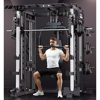 BM  Meride Gantry Frame Fitness Equipment Household All-in-One Smith Machine Squat Horizontal Press Frame Comprehensive Training