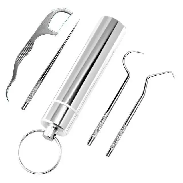 Stainless Steel Toothpick Set - Sustainable Oral Care