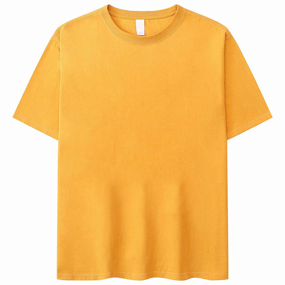 Yiwu Apparel OEM 220gsm Heavyweight Custom Drop Shoulder T-shirts Oversized Blank Shirts