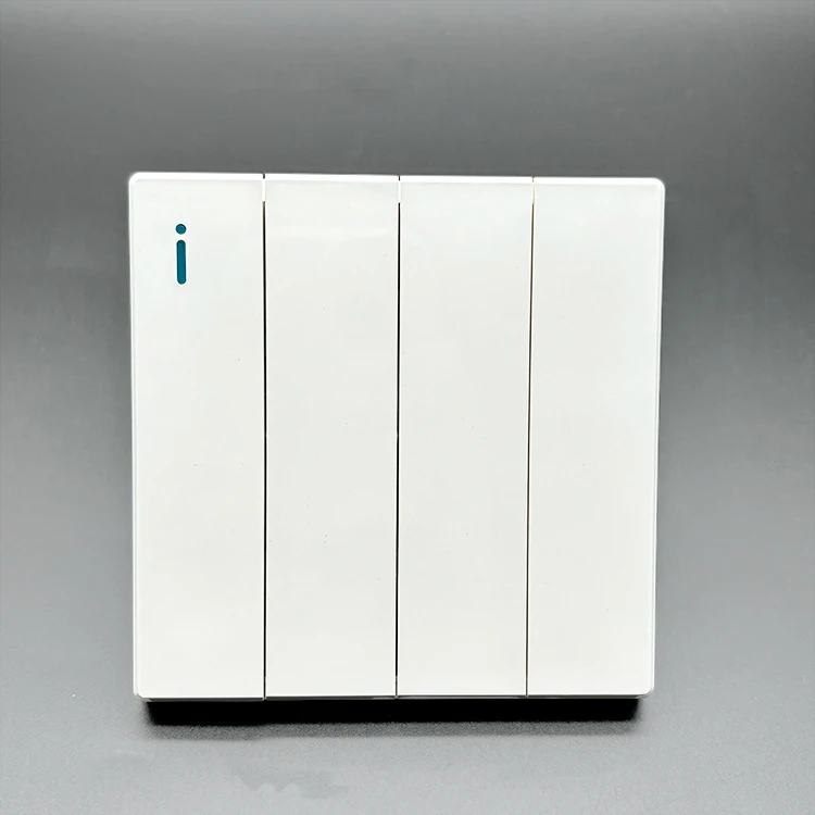 VNX 2025 New Arrival Years OEM ODM Factory 4 Gang 1 Way/2 Way Gang Led Light Wall Switches for Dubai, Saudi Arabia