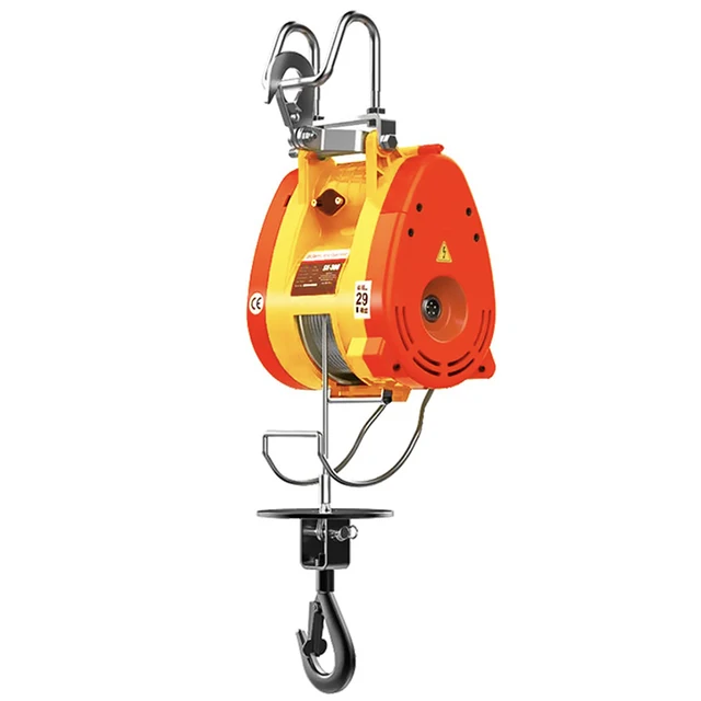 Factory direct supply 100kg 200kg 12 meter Electric Hoist Mini for Winch Remote With Trolley Wire Rope Mini Electric Hoist Crane