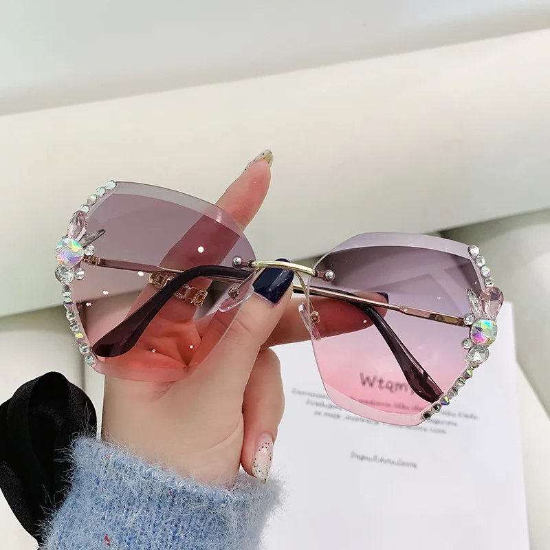 美品✨ChristianDior✦リムレス/グラデーション/クリアサングラス クリスチャンディオール ツーポイント リムレス サングラス