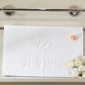 Luxury 100% Cotton Woven Solid Color Hand Towel Set Embroidered Custom Logo Soft Absorbent Travel Hotel Premium Gift