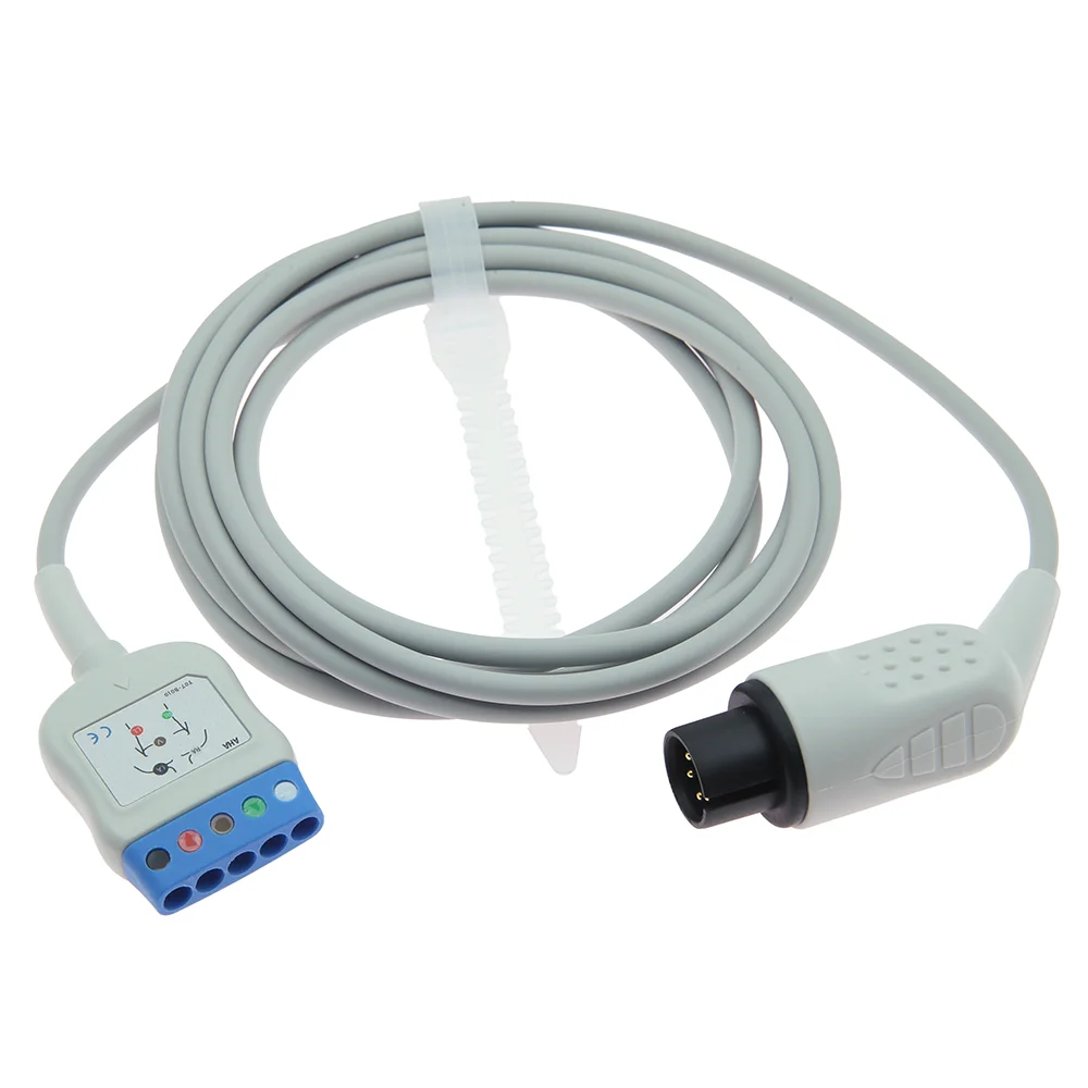 Mindray Datascope Compatible 5-lead ECG Trunk Cable with Din Connector Medical Consumables