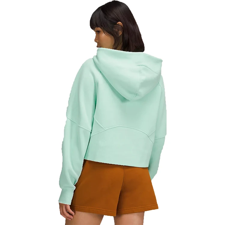 Customizable oversized crop top hoodie, made from