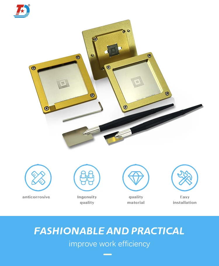 Baku New Product A8/a9/a10 Universal Bga Mobile Ic Reballing Stencil For Phone 6/6plus /6s