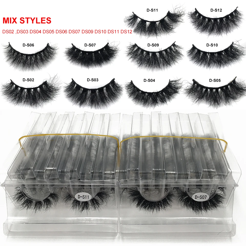 Natural Eyelashes Wholesale - Messy Fluffy Mink Lashes
