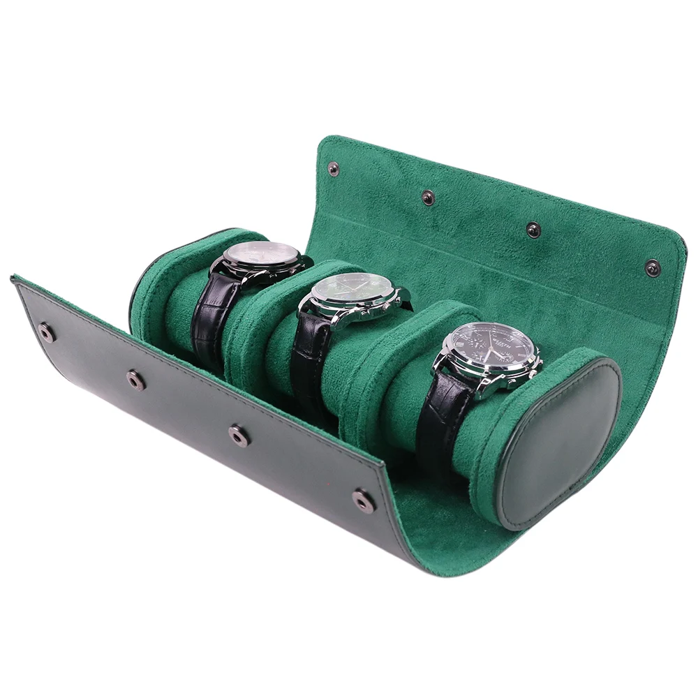 JBW1013W-3 حافظة ساعات من الجلد الصناعي بثلاثة فتحات JBW1013W-3 حافظة ساعات من الجلد الصناعي بثلاثة فتحات