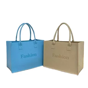 Eastshine Ideas Large Capacity Causal Reusable Solid Color Shopping Canvas Shoulder Bag Canvas Tote Bag