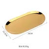 Plato ovalado dorado extra grande, 28*15.3 cm.