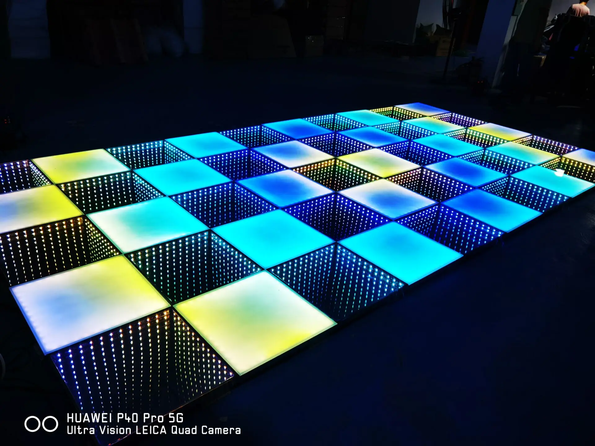 20x20ft Wireless Portable Time Tunnel DJ 3D Mirror RGB LED Dance Floor ...