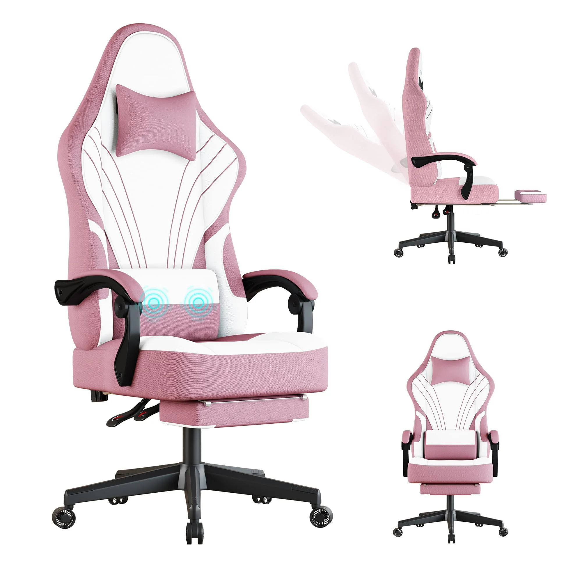 ALINUNU Ergonomic Gaming Chair Big and Tall with Footrest