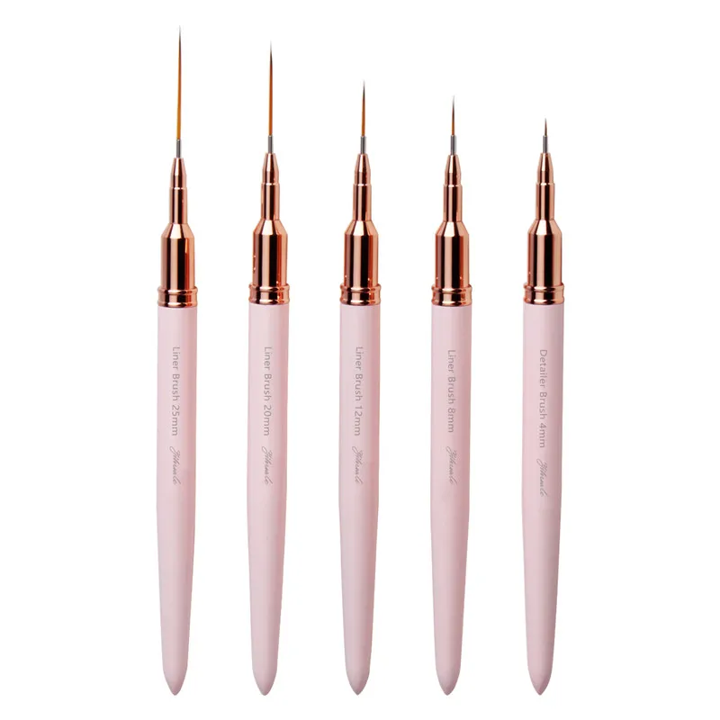 Striping Nail Art Brushes For Long Liner,Details,Fine Designs. 5pcs Liner Brushes Set Buy