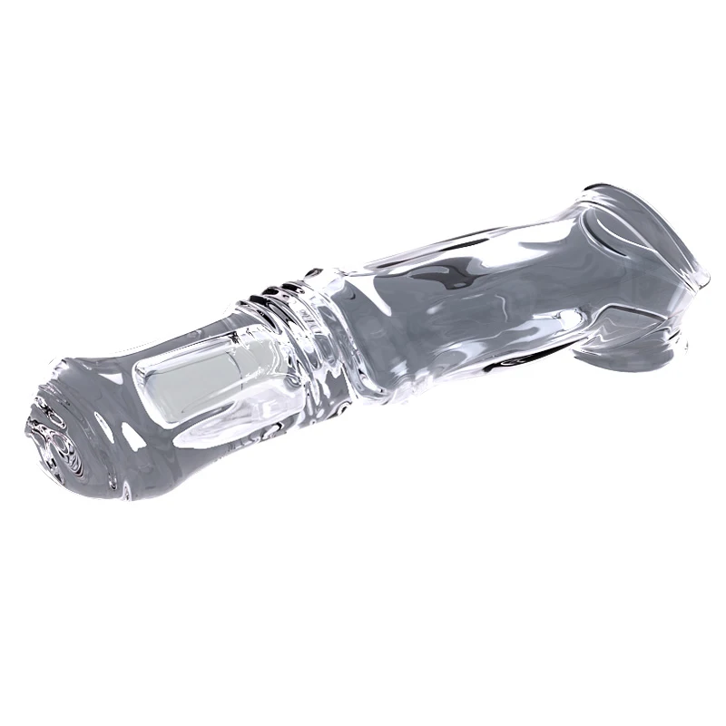 Crazy Horse Transparent Vibrating TPE 100% Waterproof Penis Sleeve Extender for Men Couple Bigger Adult Products Masculine