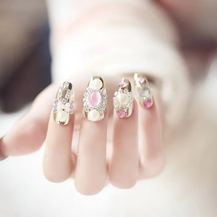 short false nail rhinestone acrylic bulk