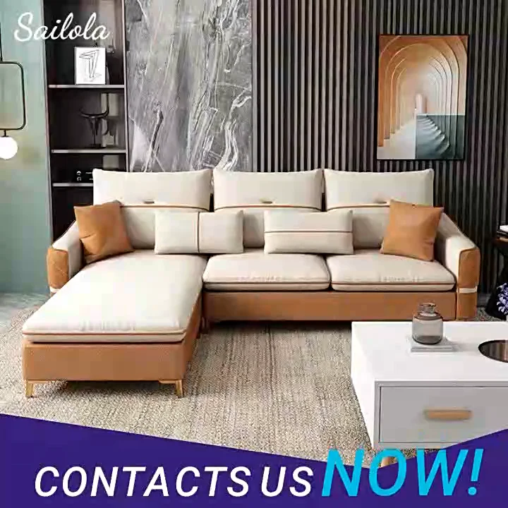 New Design Fashionable Sofa Set Furniture Luxury Leather Sofa