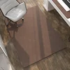 Colorful leather chair cushion - minimalist brown square