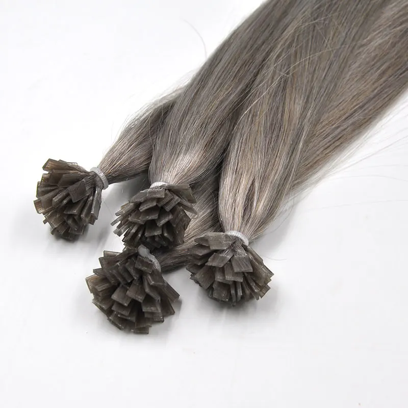 Lanxun Russian Pre Bonded Double Drawn raw u tip keratin bonded human hair extensions supplier