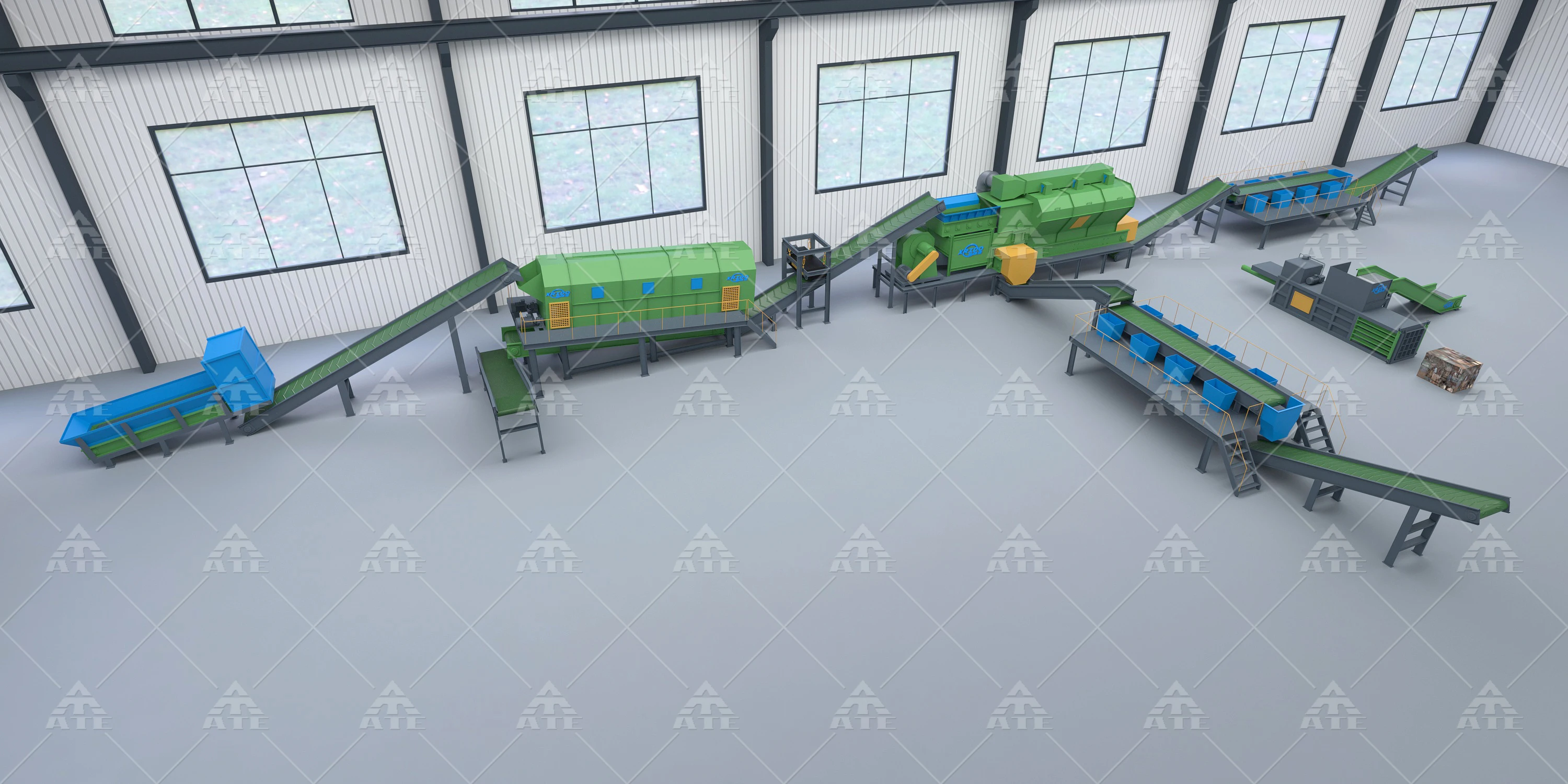 Efficient Waste Recycling with Horizontal Air Separator